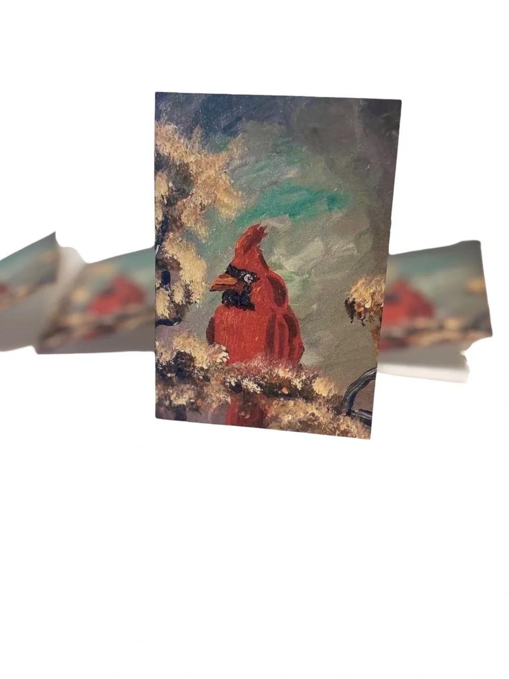 Cardinal Remembrance Greeting Card Set of 5 by Briefcase Artist